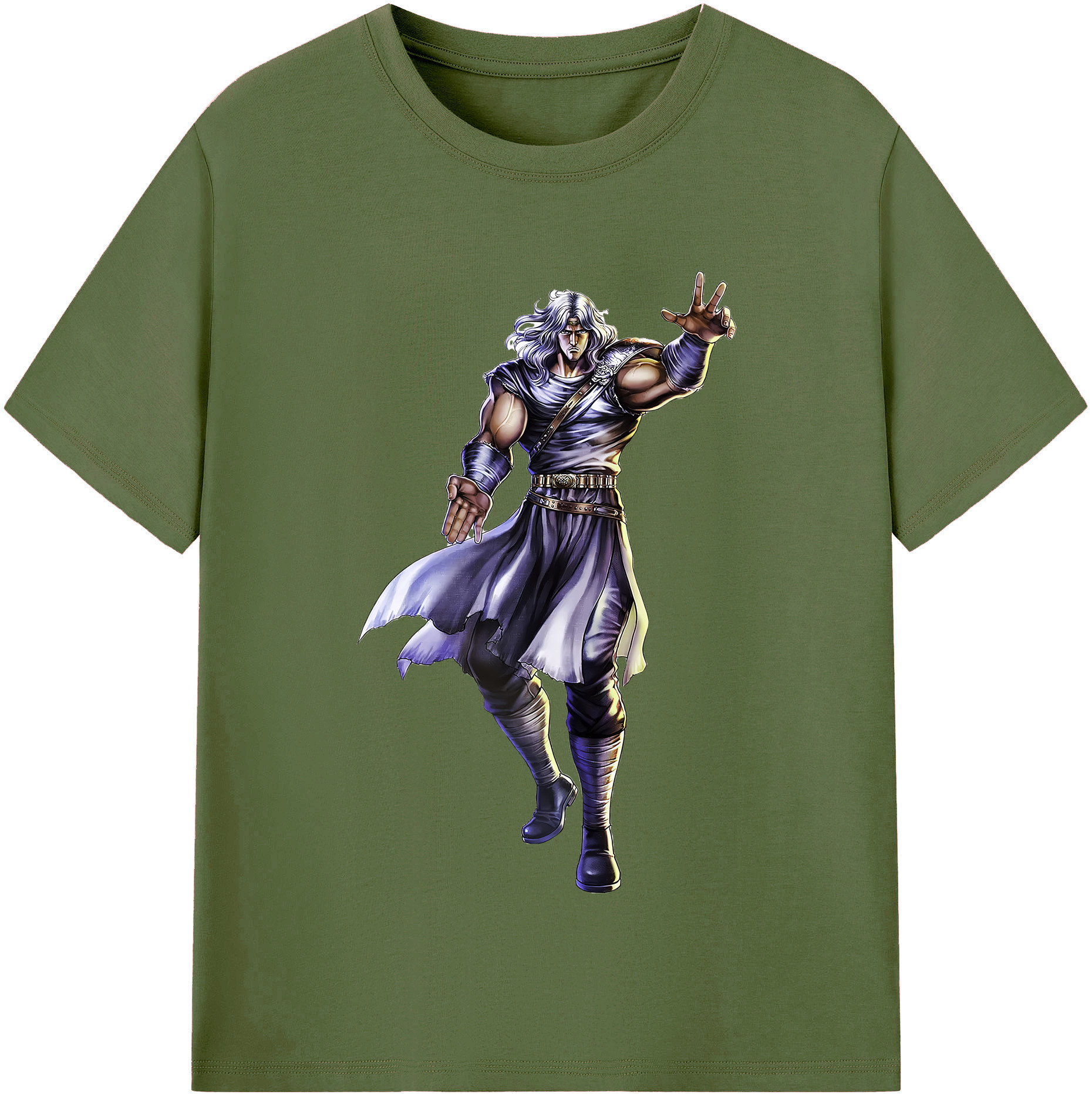 （画像用） 北斗の拳 Fist of the North Star 綿100％半袖Tシャツ（フロントプリント）